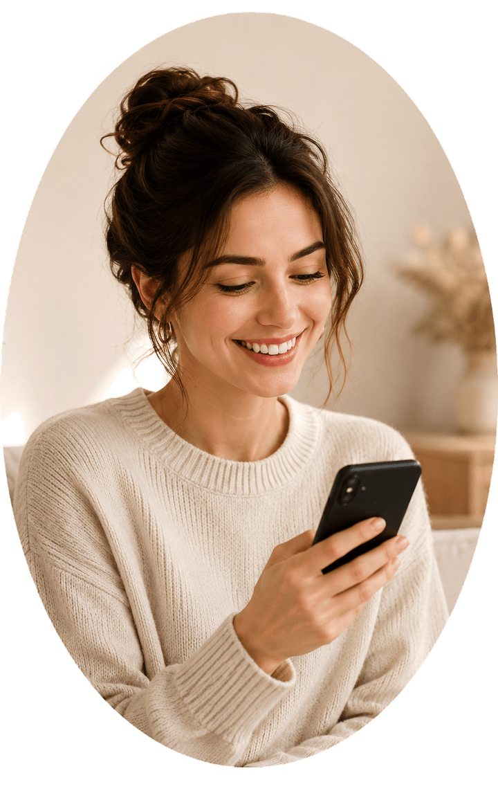 Relaxed mobile video call scene inspired by Monkey.app social chatting experience