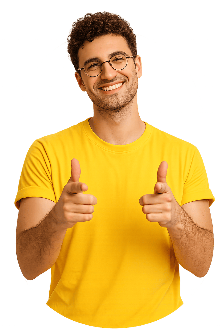 Man using Omegle alternative for random video chat