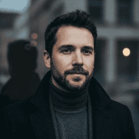 Young man outdoor portrait