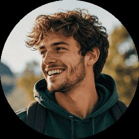 Hiker mountain view avatar