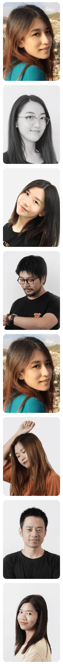 A list of Asian users available on LivCam.